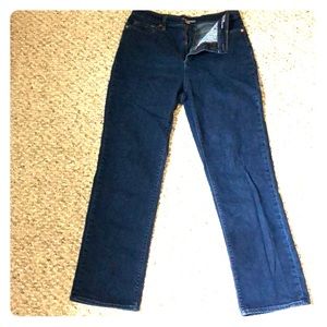 Lands End high rise straight jean